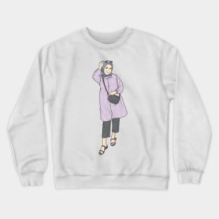 Lavender Black Crewneck Sweatshirt